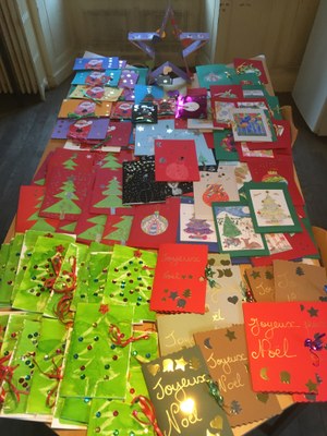 05 12 Realisation De Cartes De Vœux Pour Les Residents De La Maison De Retraite Residence Saint Joseph Ecole Sainte Jeanne D Arc Louveciennes